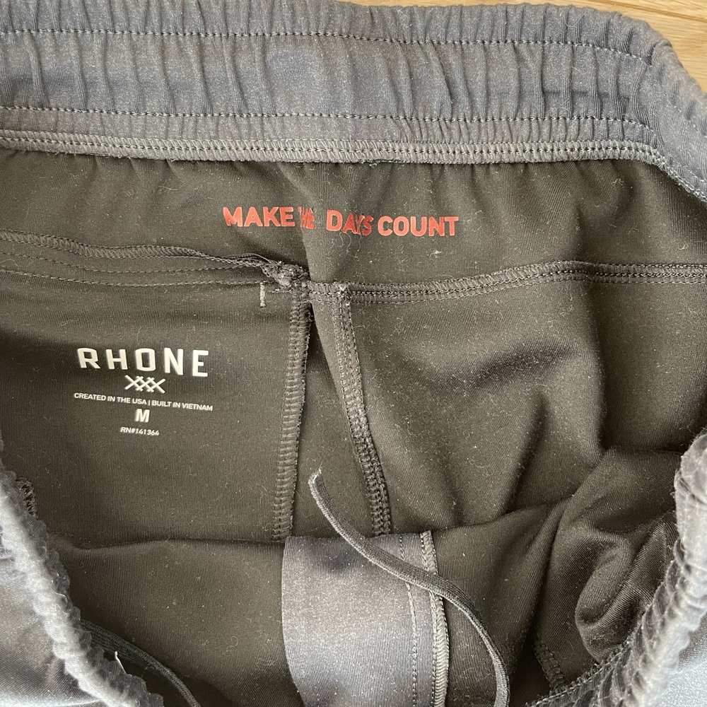 RHONE Mens Spar Jogger Black Heather - Medium - Picture 2 of 3